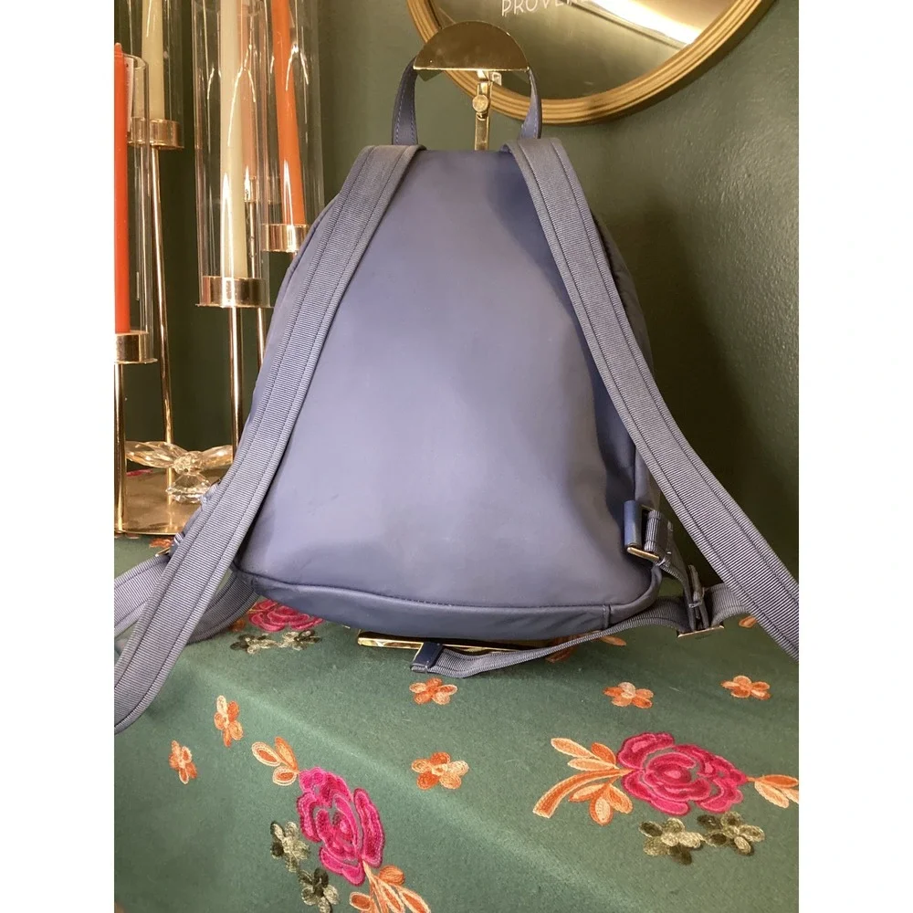 Kate Spade Karissa Blue‎ Nylon Backpack Gold Hardware